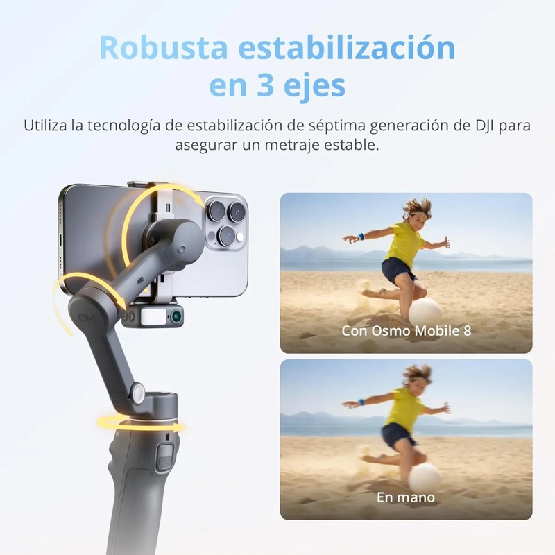 DJI OSMO MOBILE 8 GIMBAL ESTABILIZADOR 360 MODULO IA - 7