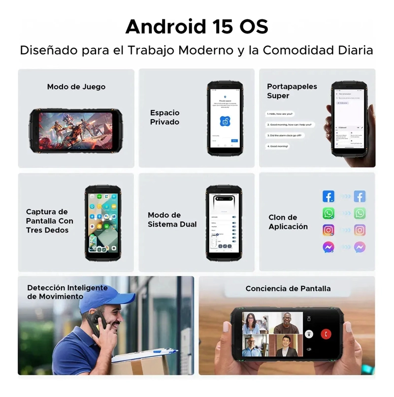 DOOGEE FIRE 3 MAX RUGERIZADO 5.5' 8+256GB 8.350MAH LINTERNA - 2
