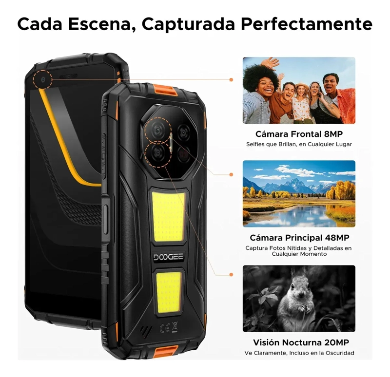 DOOGEE FIRE 3 MAX RUGERIZADO 5.5' 8+256GB 8.350MAH LINTERNA - 5