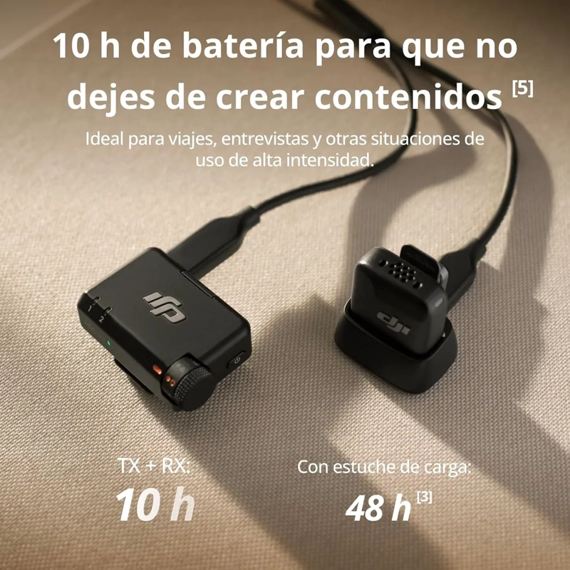 DJI MIC MINI (1 TX + 1 RX) | 1 MICROFONO Y BASE DE CARGA - 5