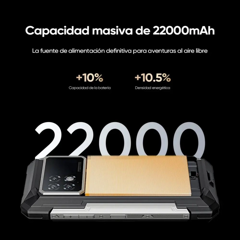 DOOGEE S200 MAX 5G RUGERIZADO 22000MAH 36GB RAM 512GB PANTALLA TRASERA BATERIA BESTIAL DURA DIAS - 8