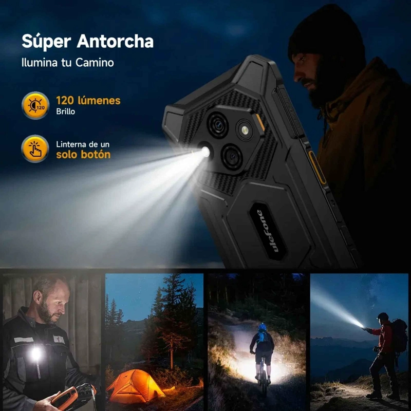 ULEFONE RUGKING 3 PRO RUGERIZADO 120HZ ANDROID 15 128GB RESISTENTE GOLPES AGUA POLVO POTENTE FLUIDO - 7