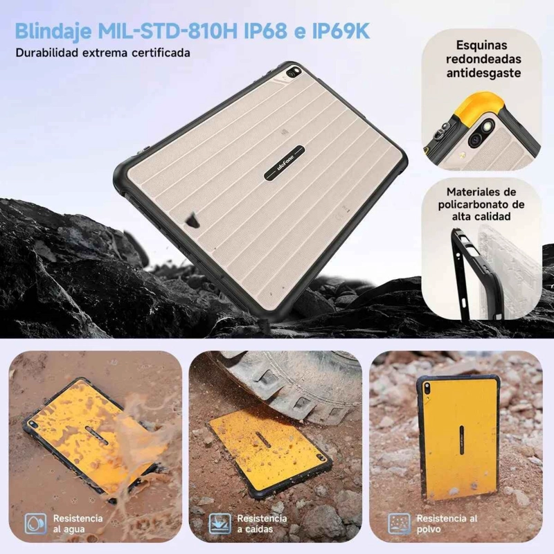 TABLET RUGGED: RUGKING PAD 2 PRO - 10 PULG. 16GB, 4G, LINTERNA, ANDROID 16, CORREA - 3