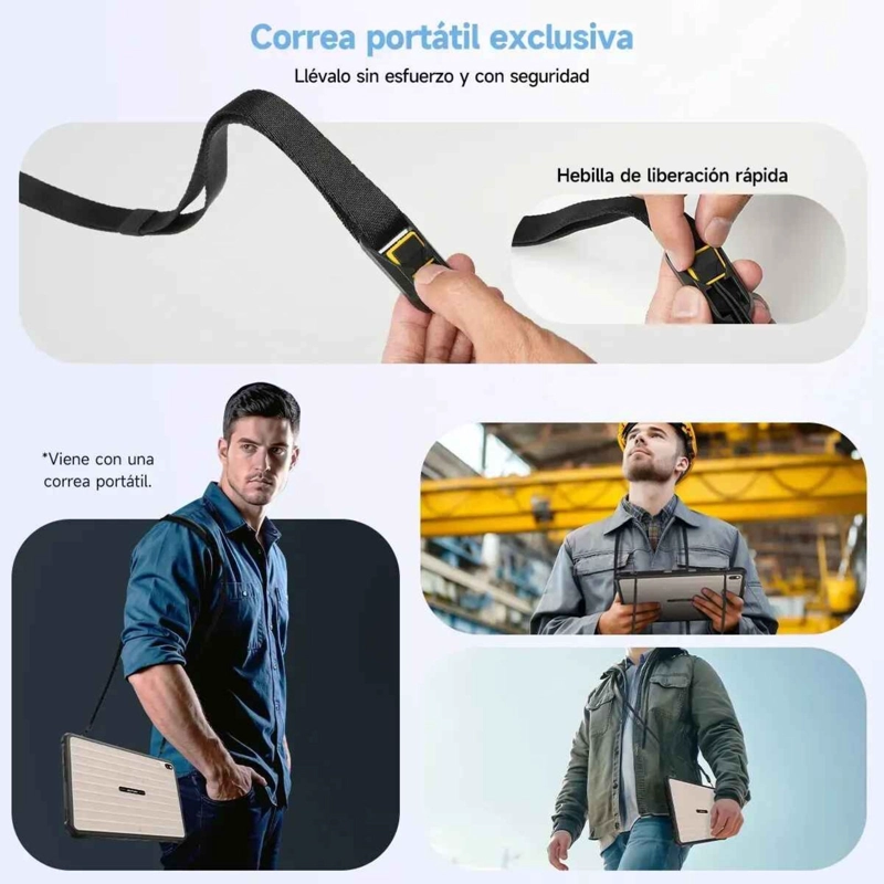 TABLET RUGGED: RUGKING PAD 2 PRO - 10 PULG. 16GB, 4G, LINTERNA, ANDROID 16, CORREA - 8