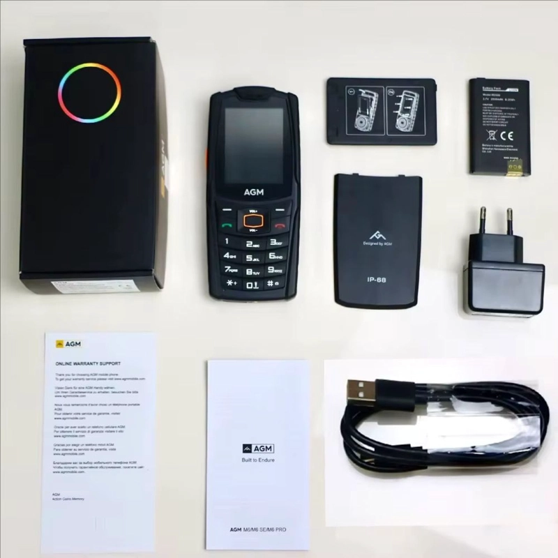 TELE FONO RUGERIZADO AGM M6 4G | IP68 | ALTAVOZ 109DB | DUAL SIM | 2500MAH | LINTERNA TACTICA - 10