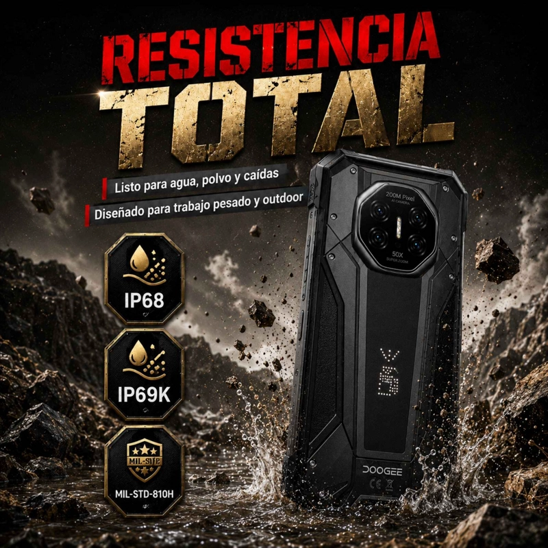 DOOGEE S300 PRO | TELE FONO RUGGED 5G 11000MAH Y CAMARA 200MP - 5