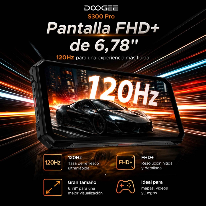DOOGEE S300 PRO | TELE FONO RUGGED 5G 11000MAH Y CAMARA 200MP - 9