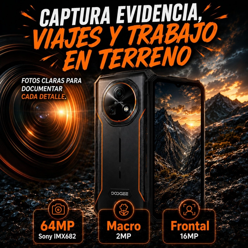 DOOGEE FIRE 7 | TELE FONO RUGGED 5G CON BATERIA DE 13.000 MAH - 8
