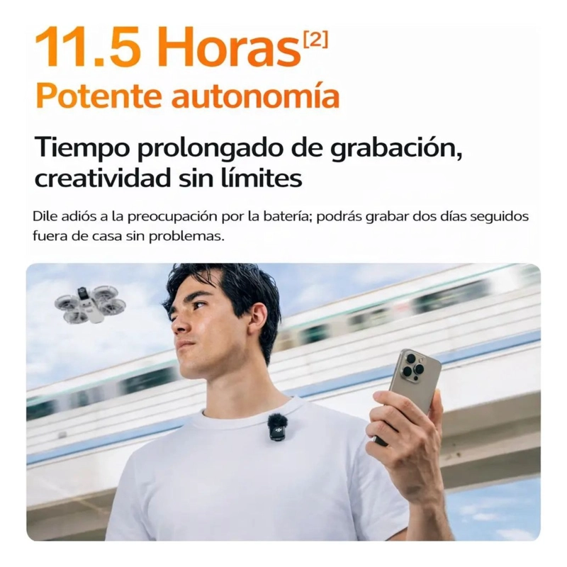 DJI MIC MINI - SON 2 MICROFONOS INALAMBRICOS PROFESIONALES - 3