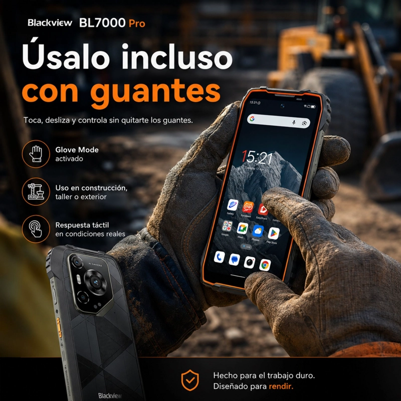 CELULAR RUGGED BLACKVIEW BL7000 PRO 5G 512GB 32GB RAM - 8