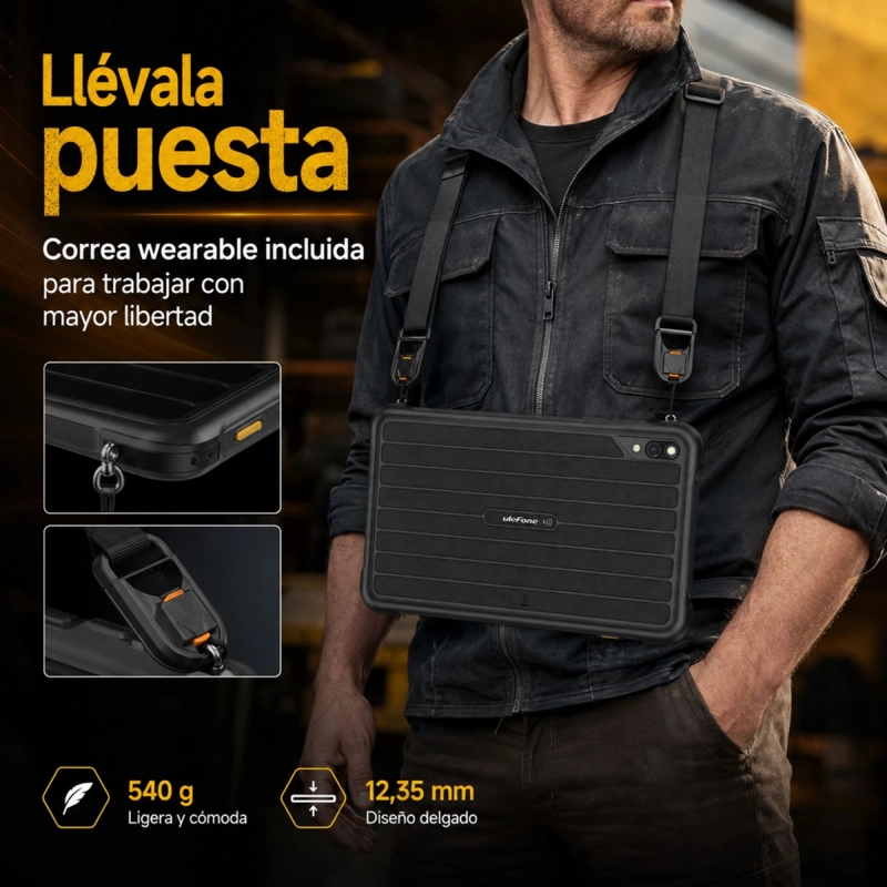 TABLET RUGGED ULEFONE RUGKING PAD PRO 4G COMPACTA 128GB 24GB - 3
