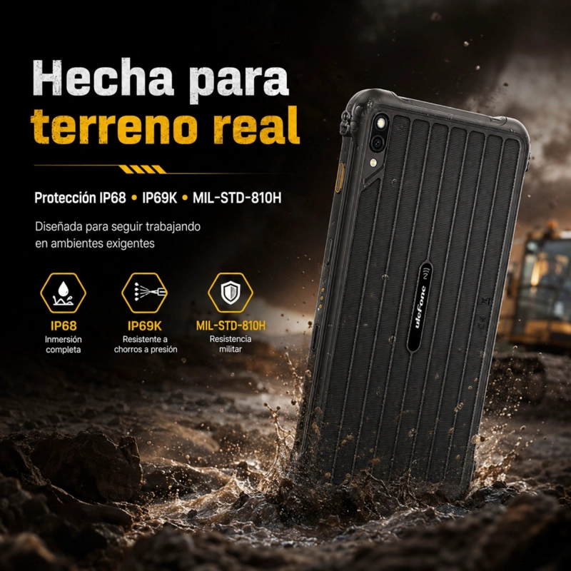 TABLET RUGGED ULEFONE RUGKING PAD PRO 4G COMPACTA 128GB 24GB - 4