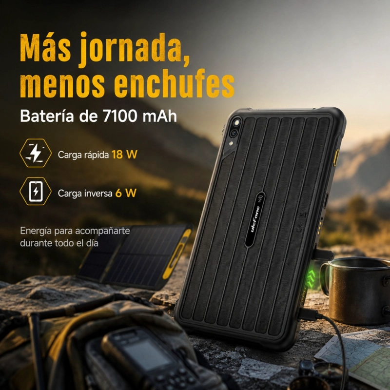 TABLET RUGGED ULEFONE RUGKING PAD PRO 4G COMPACTA 128GB 24GB - 7