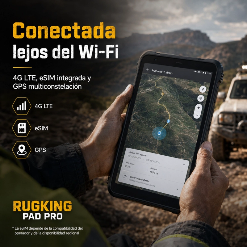 TABLET RUGGED ULEFONE RUGKING PAD PRO 4G COMPACTA 128GB 24GB - 9