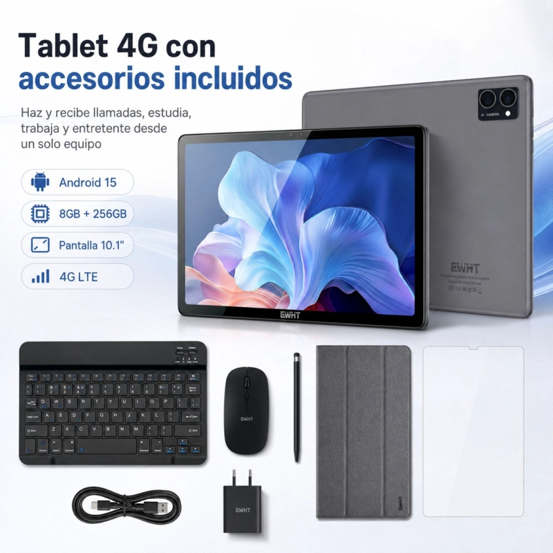 TABLET CWHT G16 4G 128GB 6GB RAM KIT COMPLETO ACCESORIOS - 2
