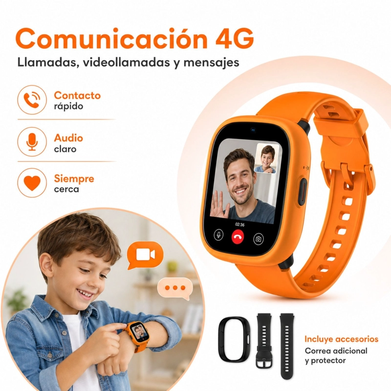 SMARTWATCH INFANTIL LAGENIO K3 4G GPS SOS VIDEOLLAMADAS - 2