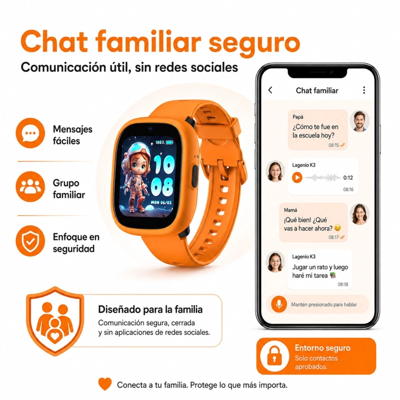 SMARTWATCH INFANTIL LAGENIO K3 4G GPS SOS VIDEOLLAMADAS - 5