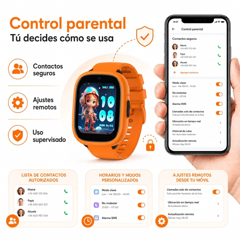 SMARTWATCH INFANTIL LAGENIO K3 4G GPS SOS VIDEOLLAMADAS - 6