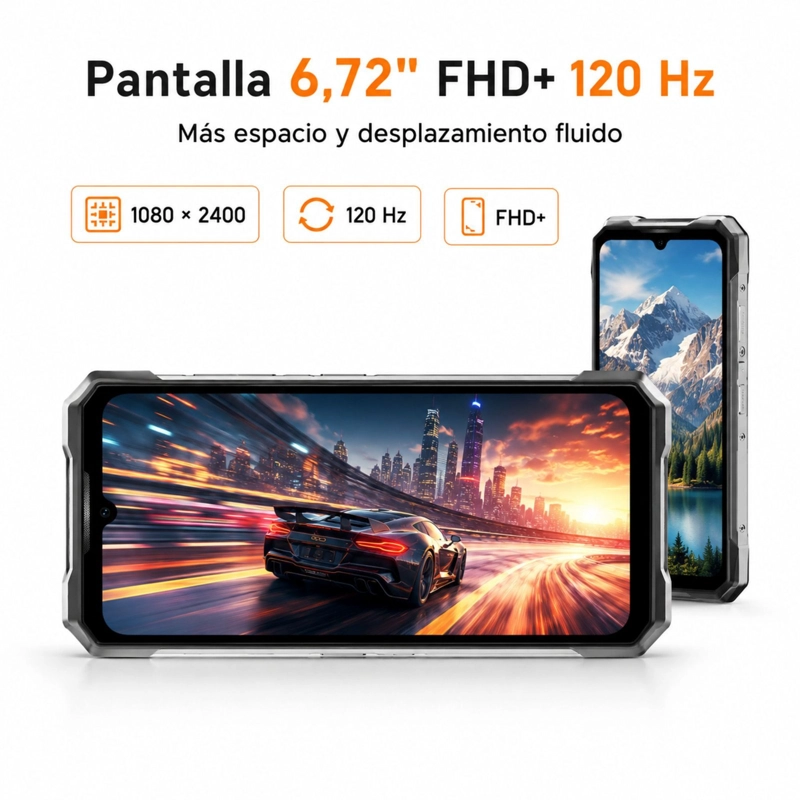 CELULAR RUGGED DOOGEE S200 VIP 5G 12GB 256GB PLATA - 8