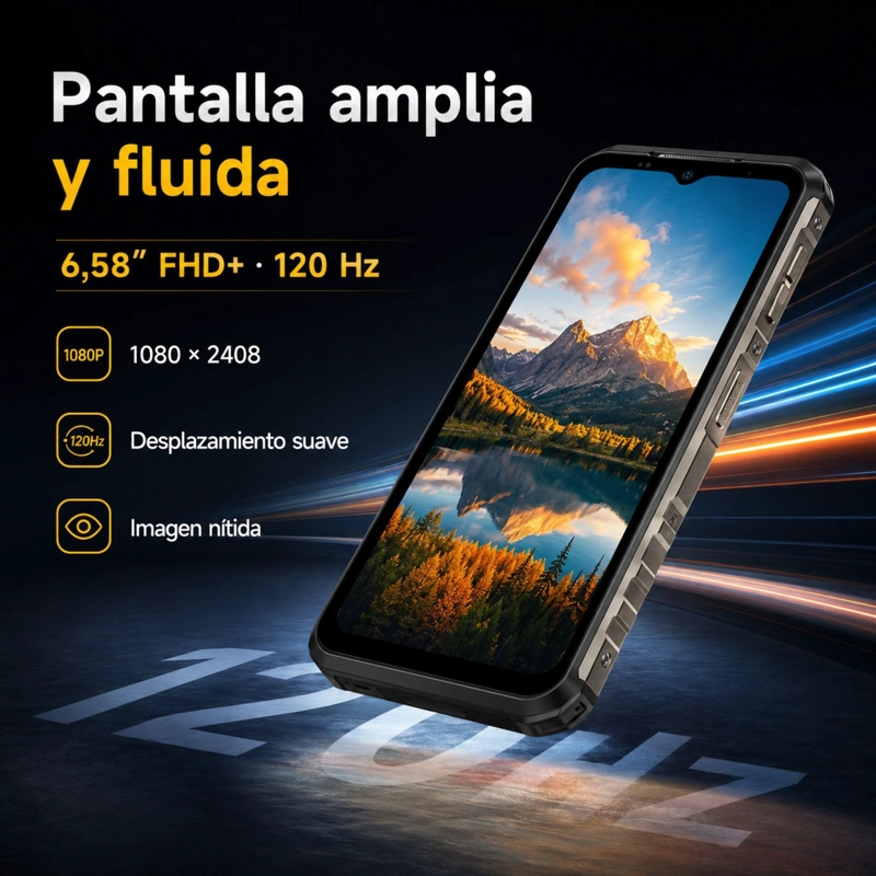 CELULAR RUGGED ULEFONE ARMOR 22 PRO 4G 8GB 128GB ESIM NEGRO - 6