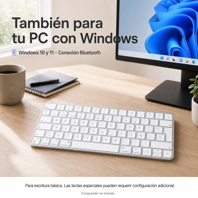 TECLADO APPLE MAGIC KEYBOARD MK2A3E/A ESPAÑOL BLUETOOTH BLANCO - 7