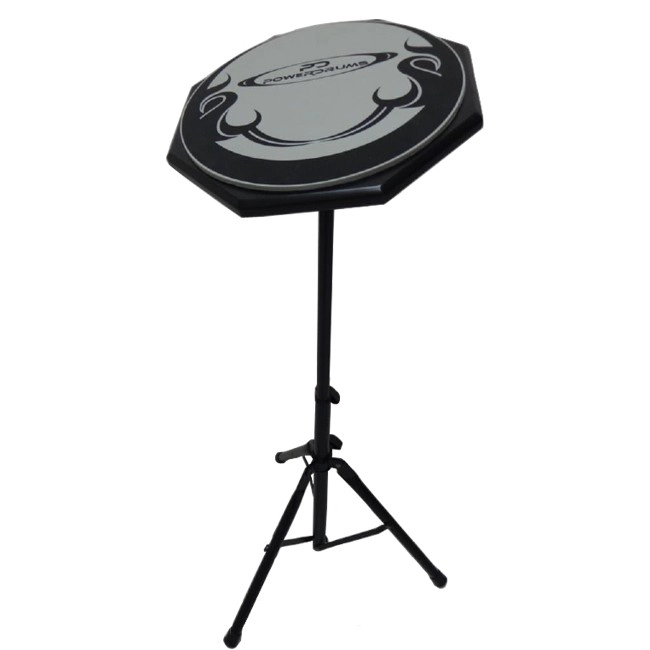 PAD DE PRACTICA POWERDRUMS PDPR12PRSTAND FIRE CON STAND - 1