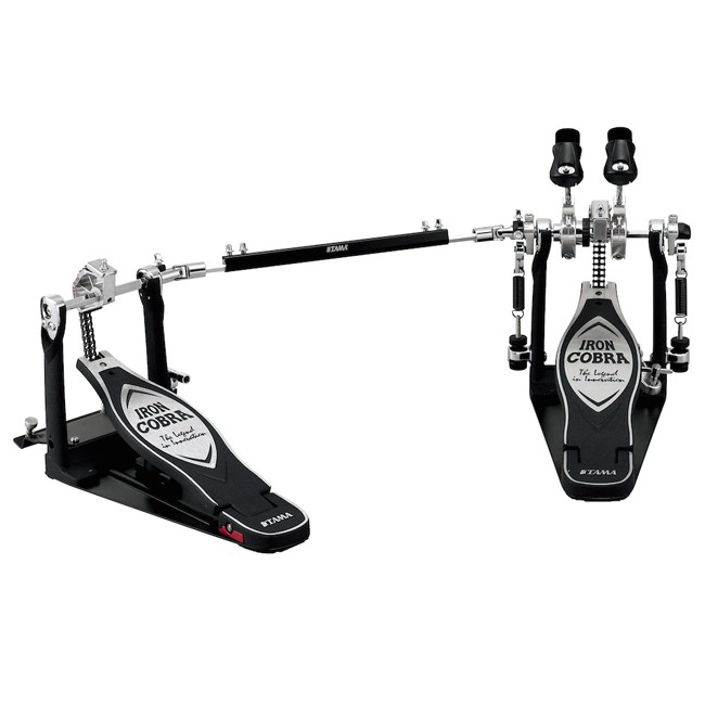 PEDAL DE BOMBO DOBLE TAMA HP900PWN IRON COBRA INCLUYE CASE - 1