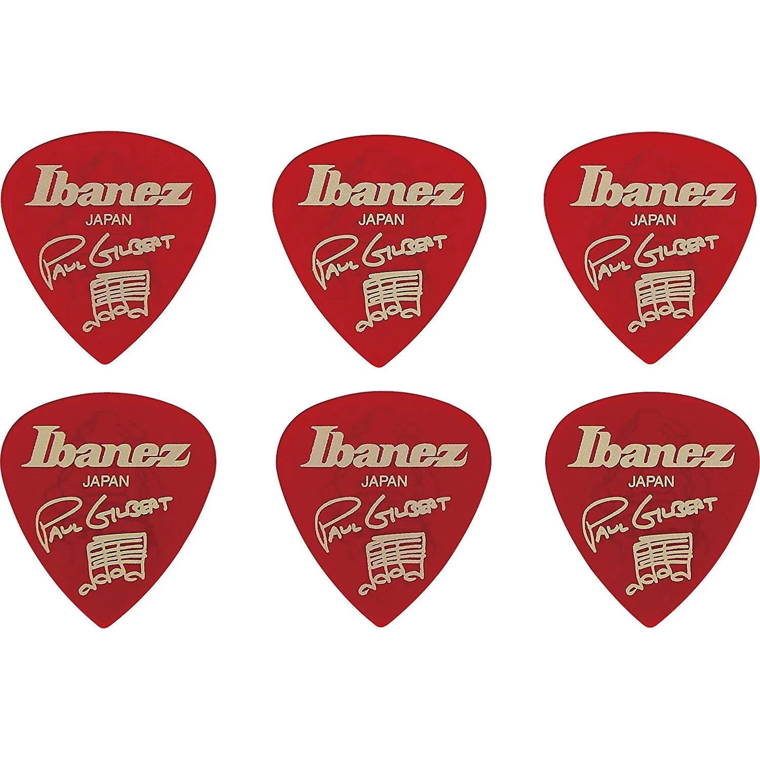 PACK DE 6 UÑETAS IBANEZ B1000PG CA PAUL GILBERT - 1