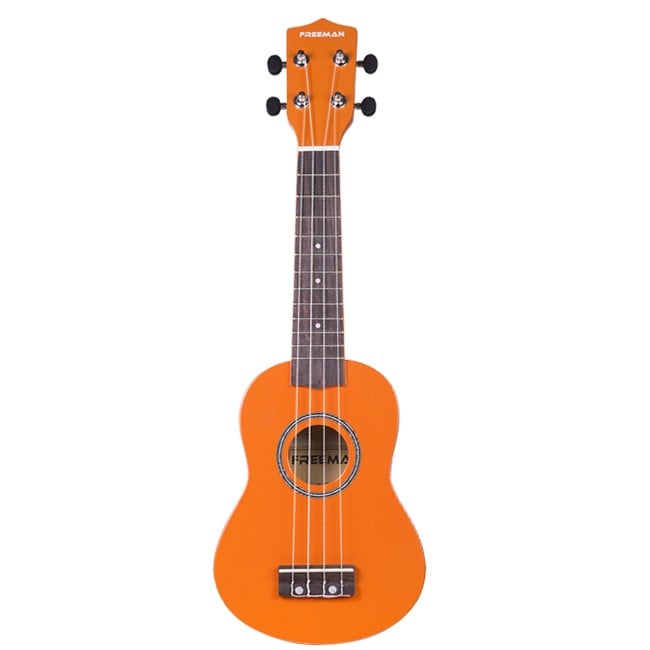UKELELE SOPRANO FREEMAN UK201 NARANJO FUNDA CUERDAS AQUILA - 1