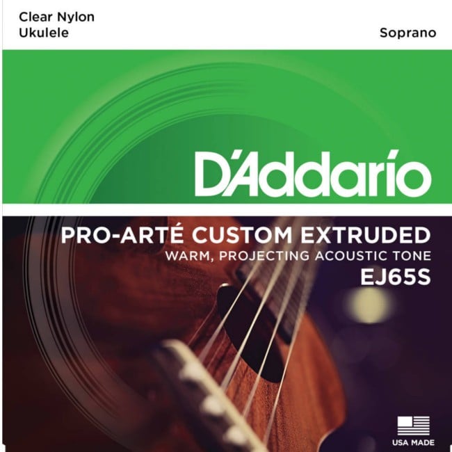 SET DE CUERDAS DE NYLON PARA UKELELE SOPRANO DADDARIO EJ65S - 1