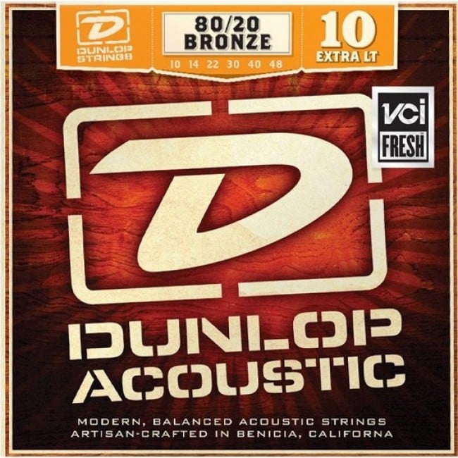 SET DE CUERDAS GUITARRA ACÚSTICA METAL DUNLOP DAB1048 - 1