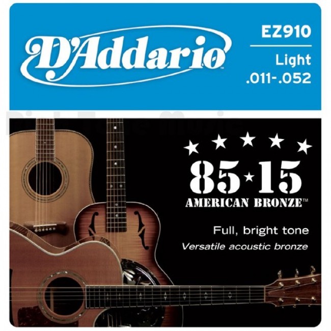 SET DE CUERDAS PARA GUITARRA FOLK DADDARIO EZ910 - 1