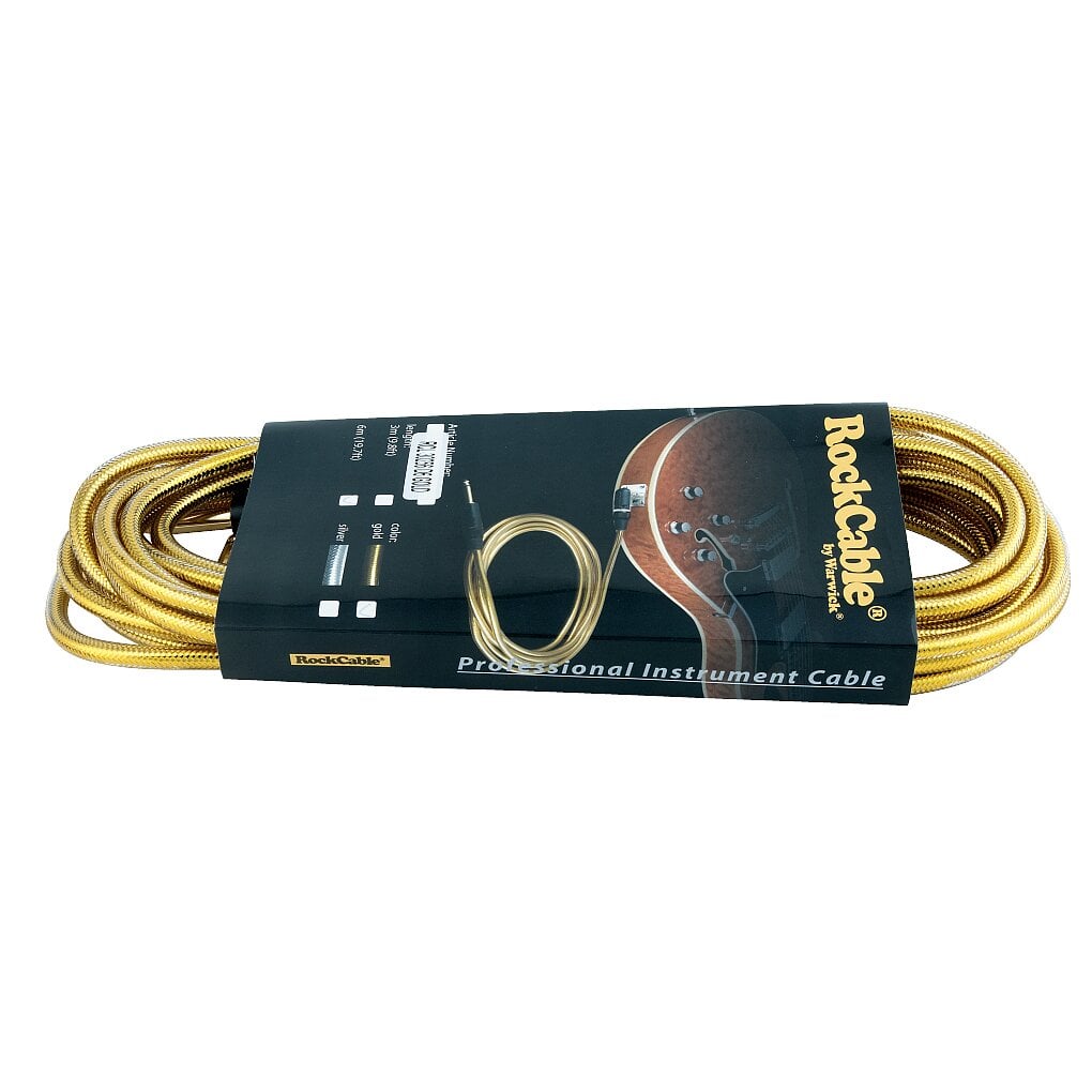 CABLE INSTRUMENTO ROCKBAG RCL30256D6 GOLD ÁNGULO RECTO 6M - 2