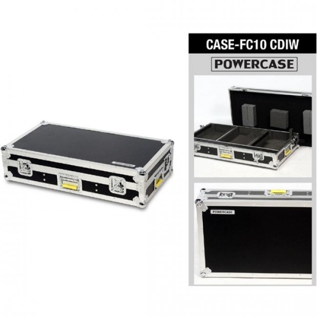 CASE PARA MIXER Y REPRODUCTORES CD DJ POWERCASE FC10CDIW - 1