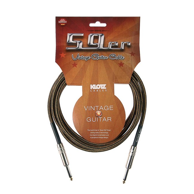 CABLE DE INSTRUMENTO VINTAGE KLOTZ VIN-0600 6M TWEED - 1