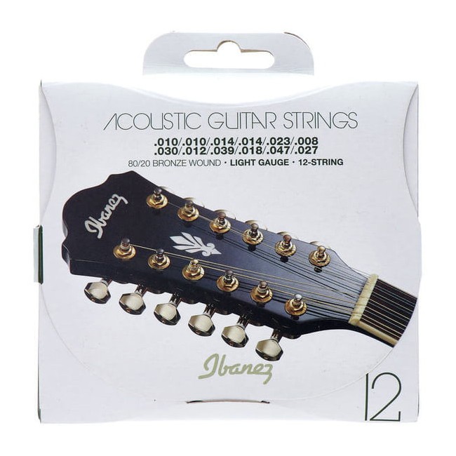 CUERDAS PARA GUITARRA DE 12 CUERDAS IBANEZ IACS12C - 1