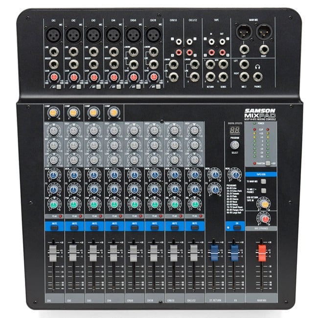 MIXER SAMSON MXP144FX CON EFECTOS Y CONEXIÓN USB - 1