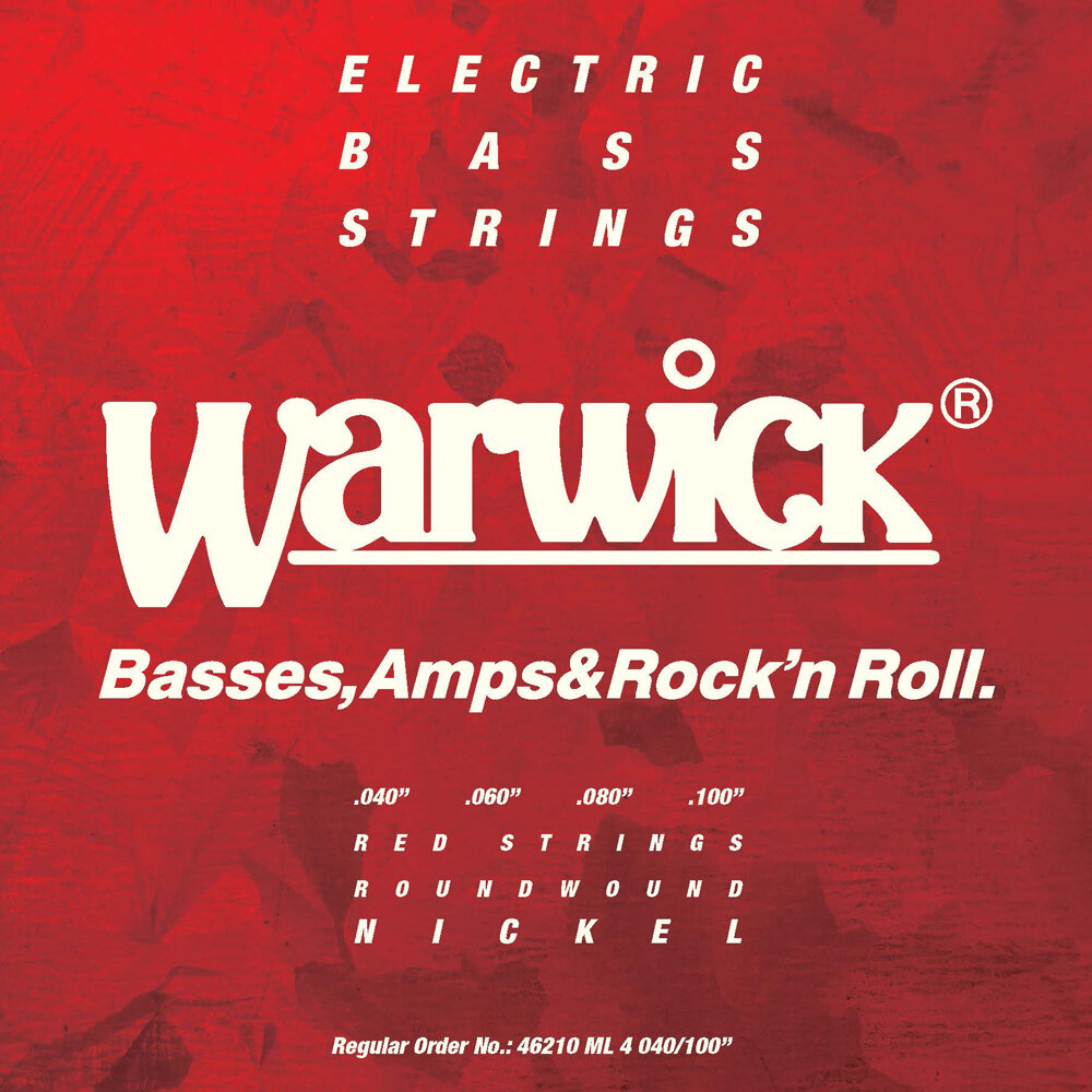 SET DE 4 CUERDAS PARA BAJO WARWICK 46210 ML RED 040-100 - 1