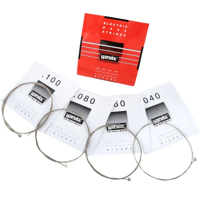 SET DE 4 CUERDAS PARA BAJO WARWICK 46210 ML RED 040-100 - 2