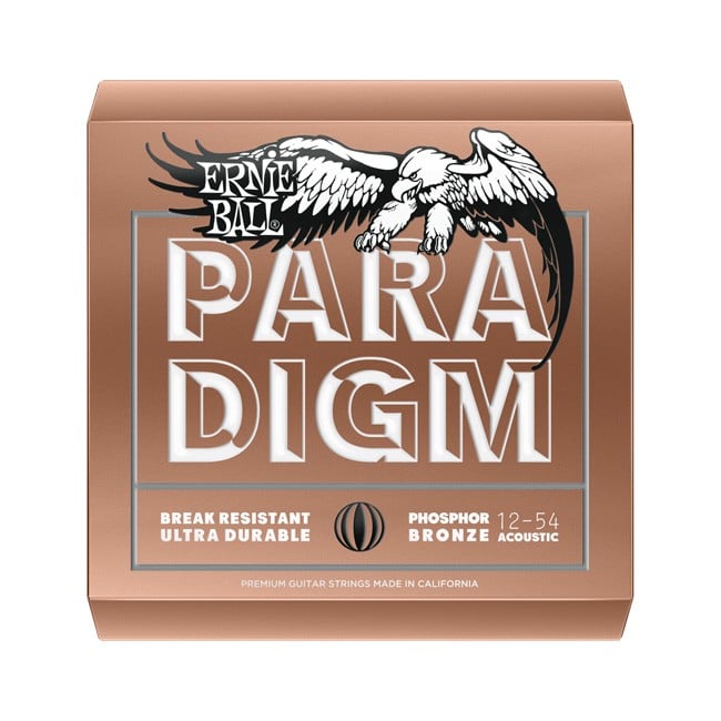 CUERDAS ERNIE BALL 2076 FOLK PARADIGM MED LIGHT PHOSP. 12/54 - 1