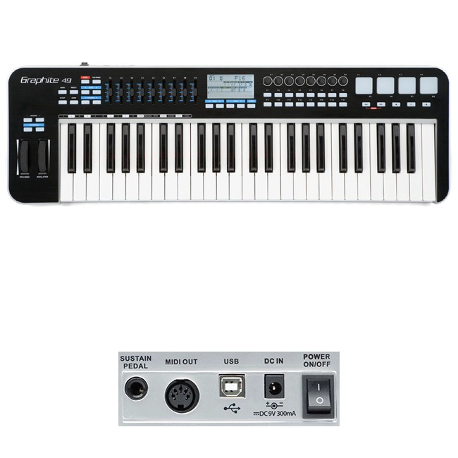 CONTROLADOR MIDI SAMSON GRAPHITE 49 - 1