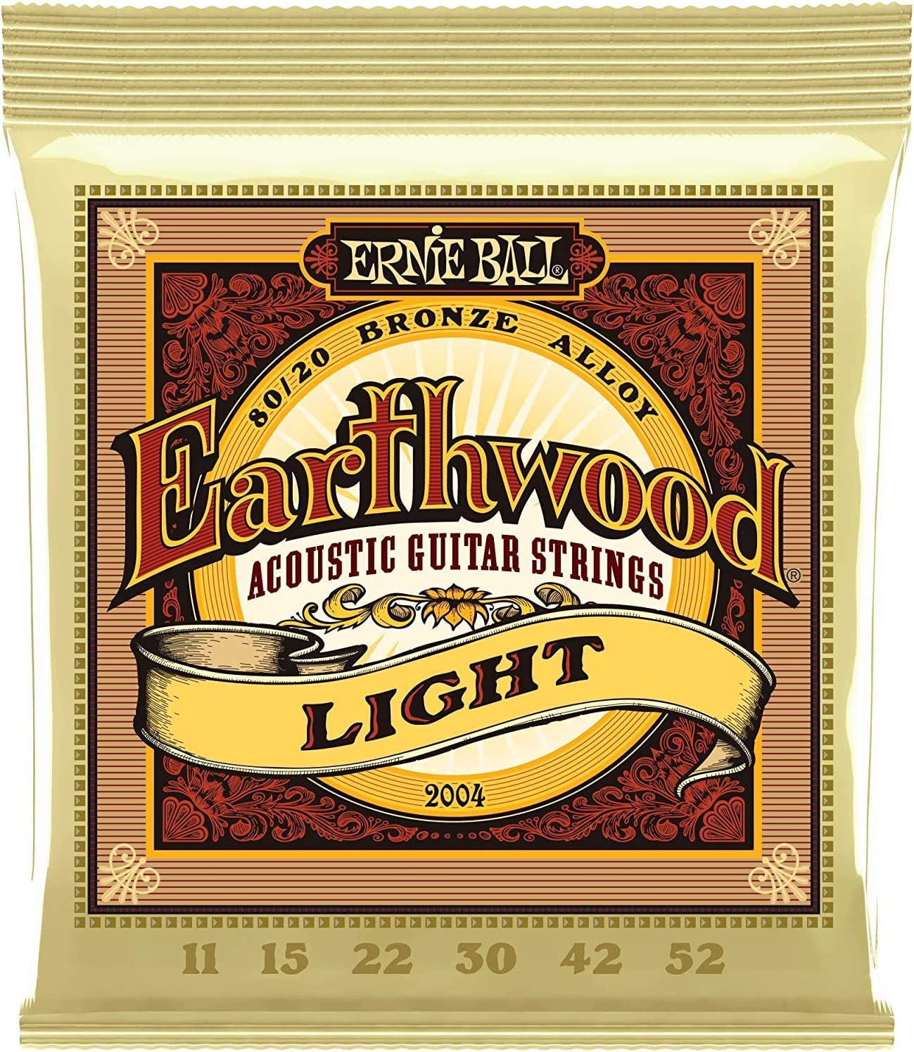 SET DE CUERDAS GUITARRA FOLK ERNIE BALL 2004 LIGHT - 1