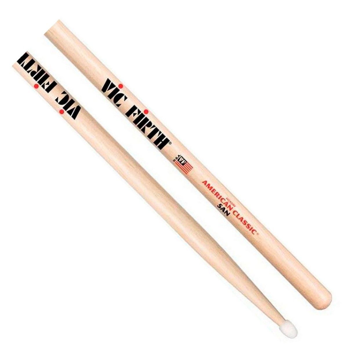 BAQUETA VIC FIRTH 5AN 5A PUNTA DE NYLON - 2