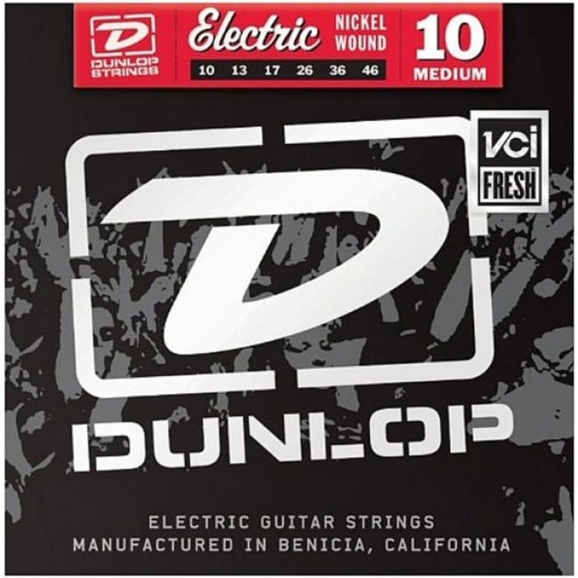 SET CUERDAS GUITARRA ELÉCTRICA DUNLOP DEN1046 10-46 - 1