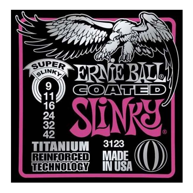 CUERDAS GUITARRA ELECTRICA ERNIE BALL 3123 COATED SUPER - 1