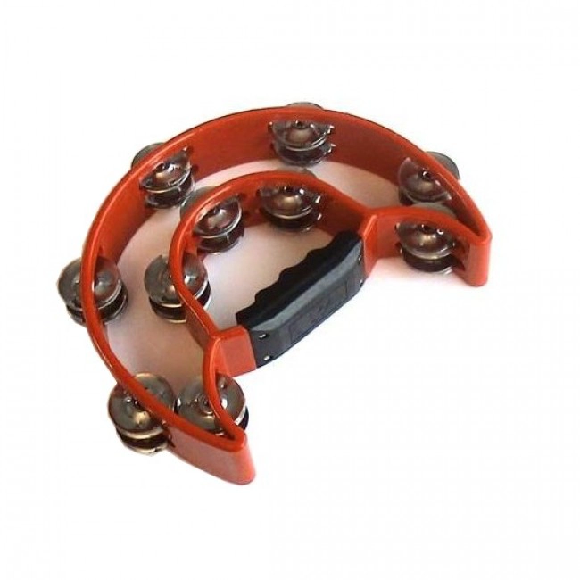 PANDERO BALDASSARE PTWJ220R MEDIALUNA COLOR ROJO - 1