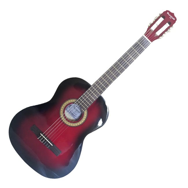 GUITARRA ACÚSTICA VIZCAYA ARCG44 CUERDAS NYLON ROJO SUNBURST - 1