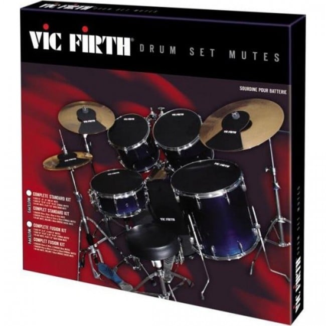 PACK DE SILENCIADORES VIC FIRTH MUTEPP3 PARA BATERÍA - 1
