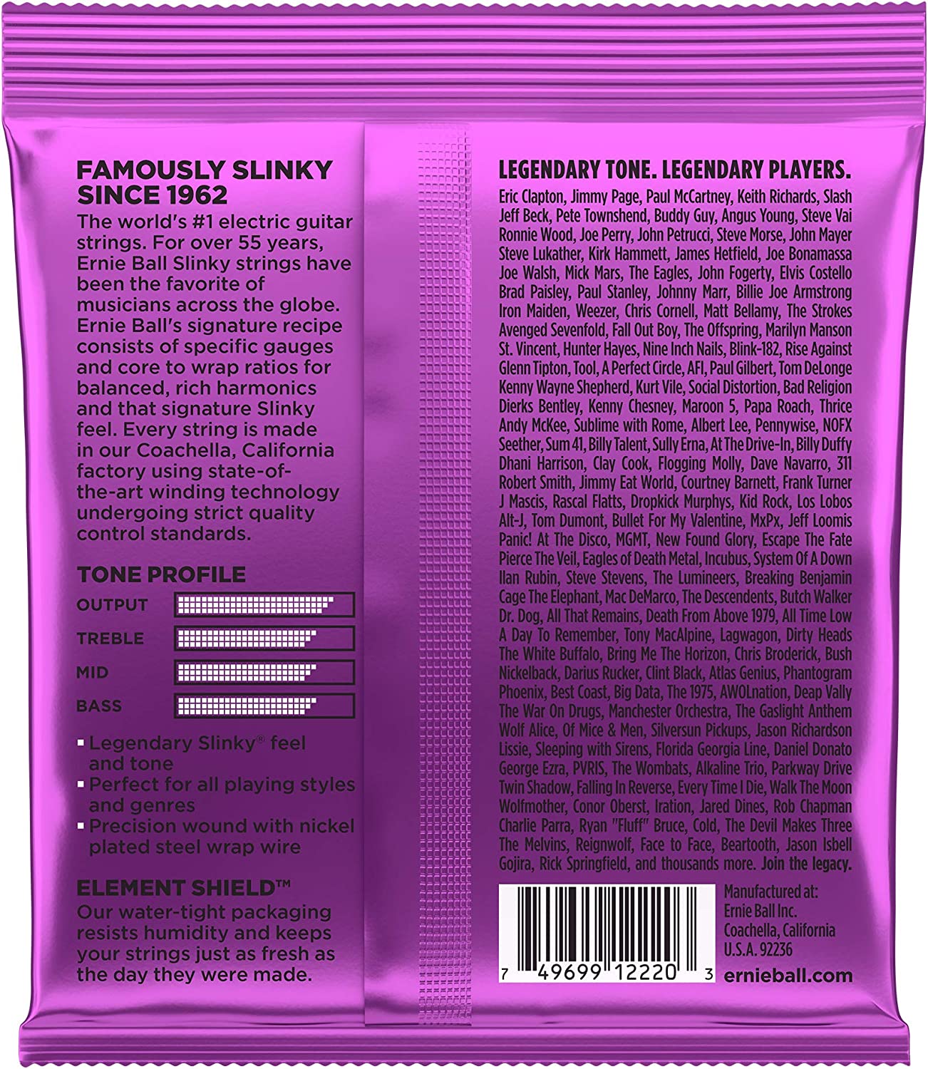 SET ERNIE BALL CUERDA GUITARRA ELECTRICA 011 2220 - 2