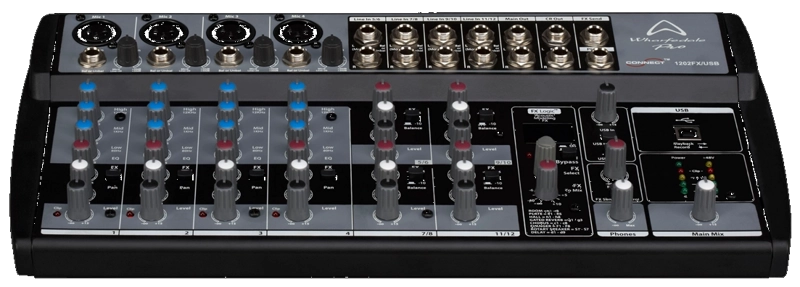 MIXER WHARFEDALE 1202 FX /USB 4 CANALES MONO 4 - 2